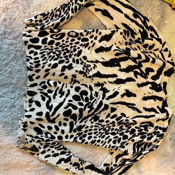 Zebra cheetah print cardigan - Picture 6 of 6